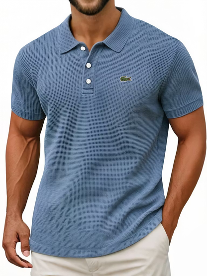 Everyday Cotton Waffle Polo