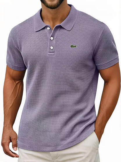 Everyday Cotton Waffle Polo